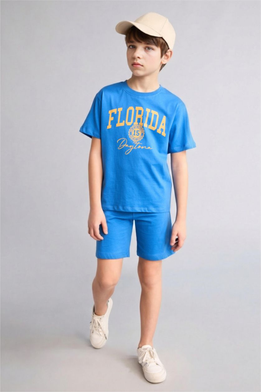 Boys & Teens Blue 2 piece Regular Fit Set