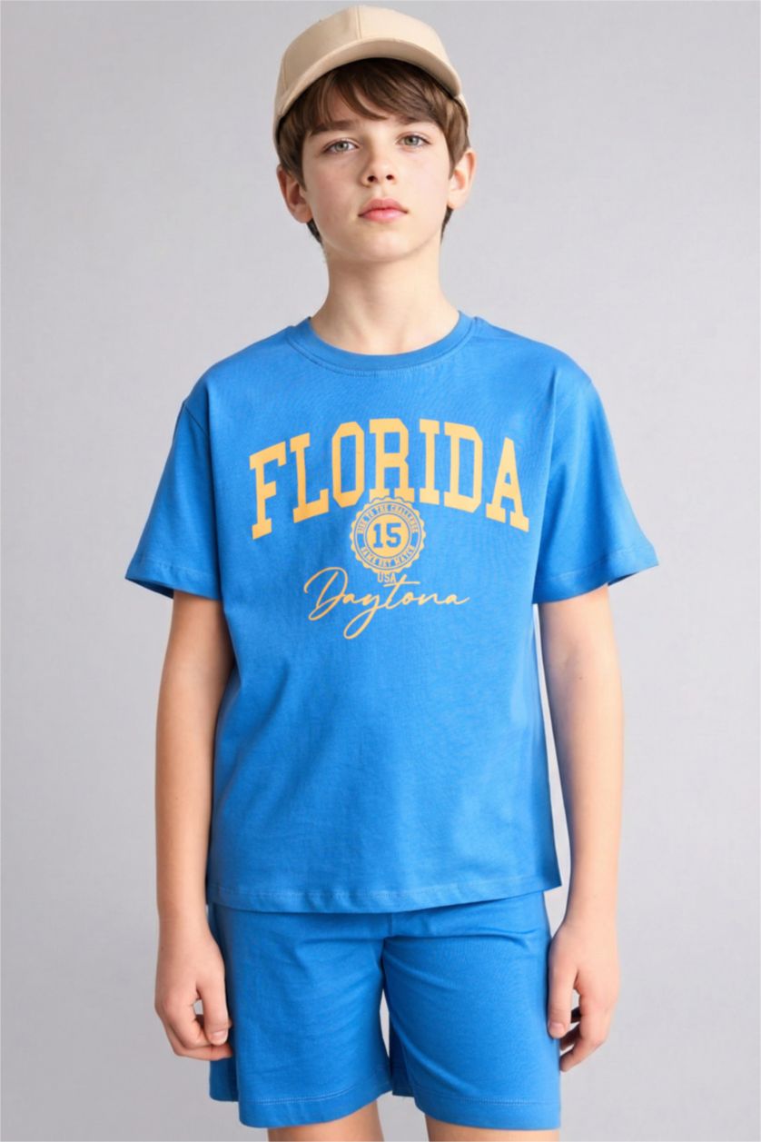 Boys & Teens Blue 2 piece Regular Fit Set