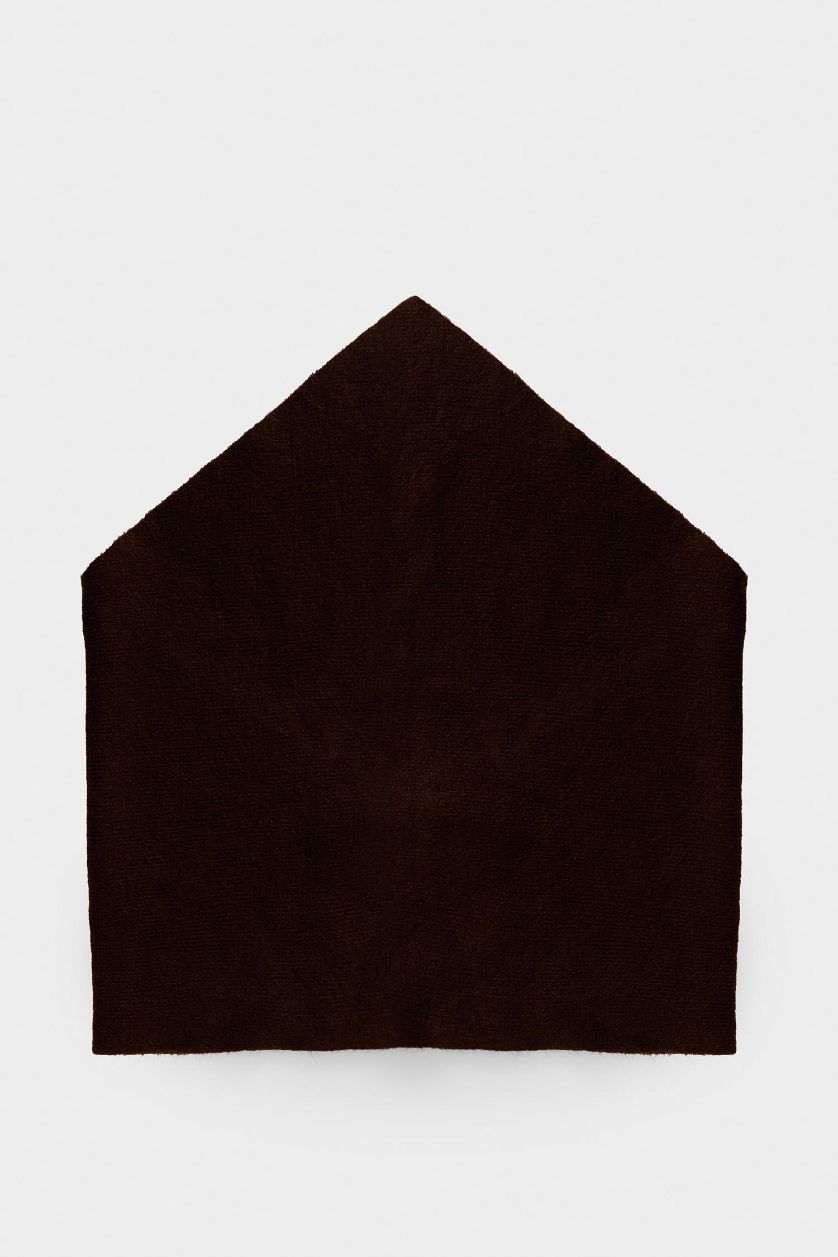 Kadın Koyu Kahve Kadın Triko Atkı