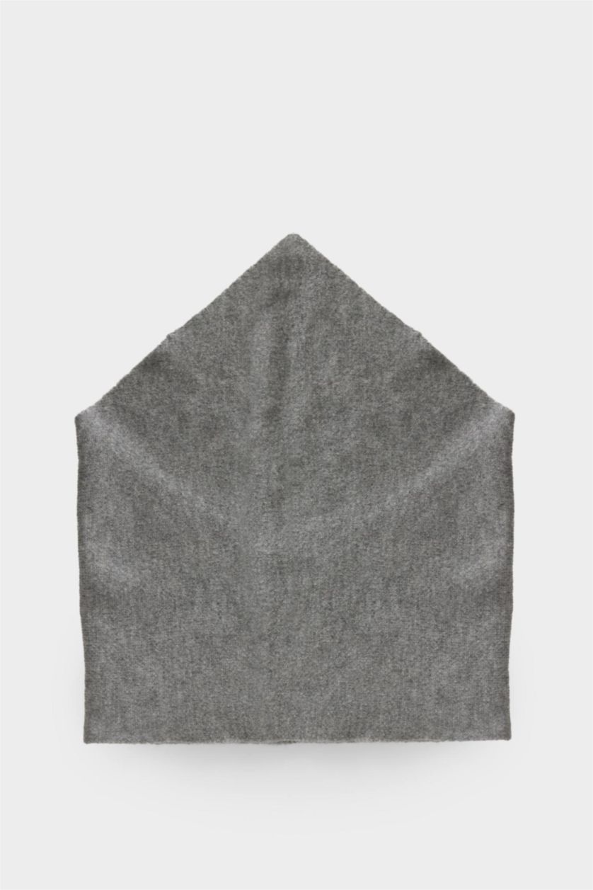 Kadın Gri Kadın Triko Atkı