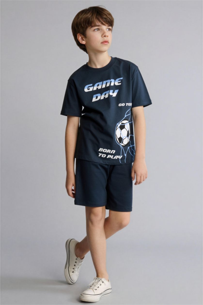BOYS & TEENS NAVY 2 piece Regular Fit Set
