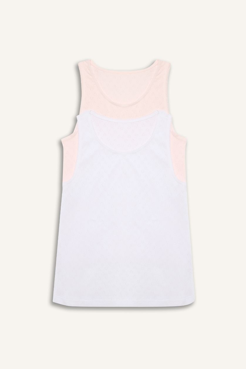 Kız Çocuk - Genç Kız Açık Pembe 2'li Atlet Kız Çocuk