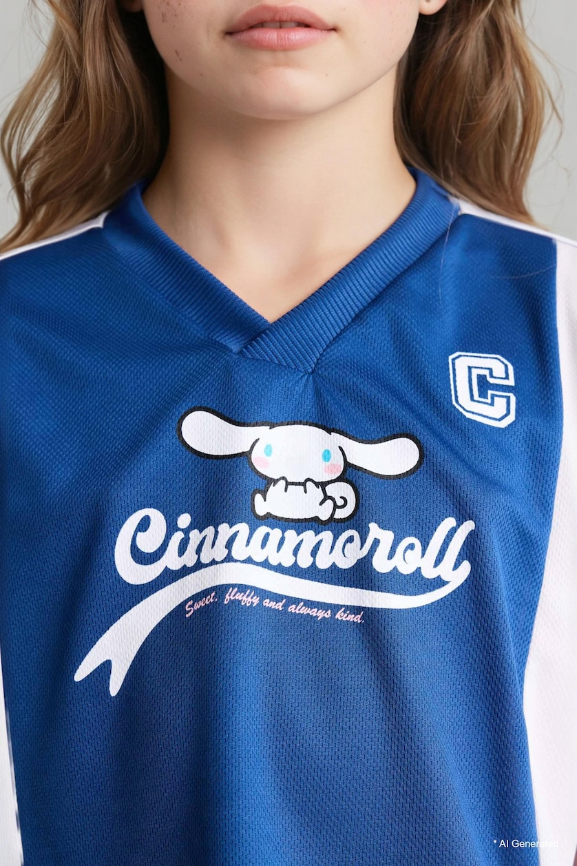 Girls & Teens White Oversize Printed Short Sleeve T-Shirt