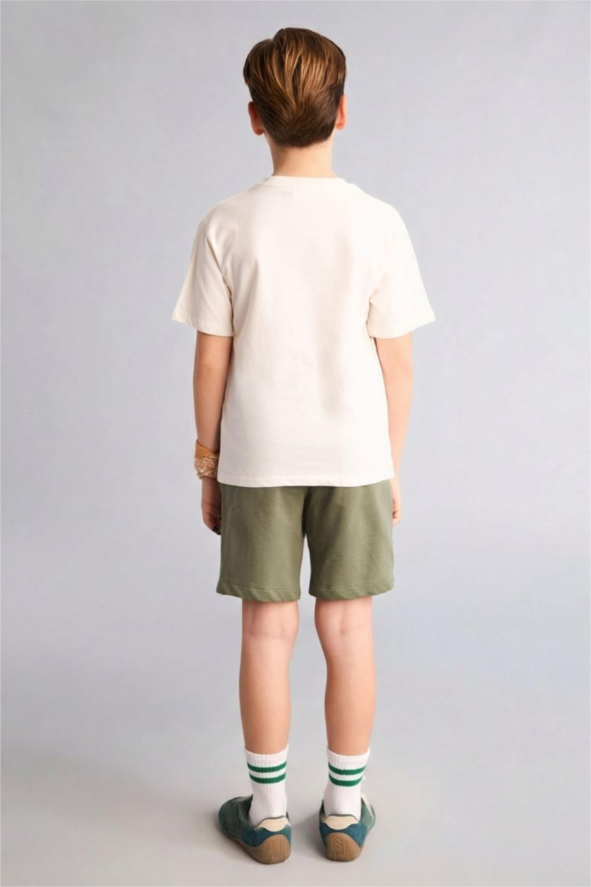 Boys & Teens Ecru 2 piece Regular Fit Set