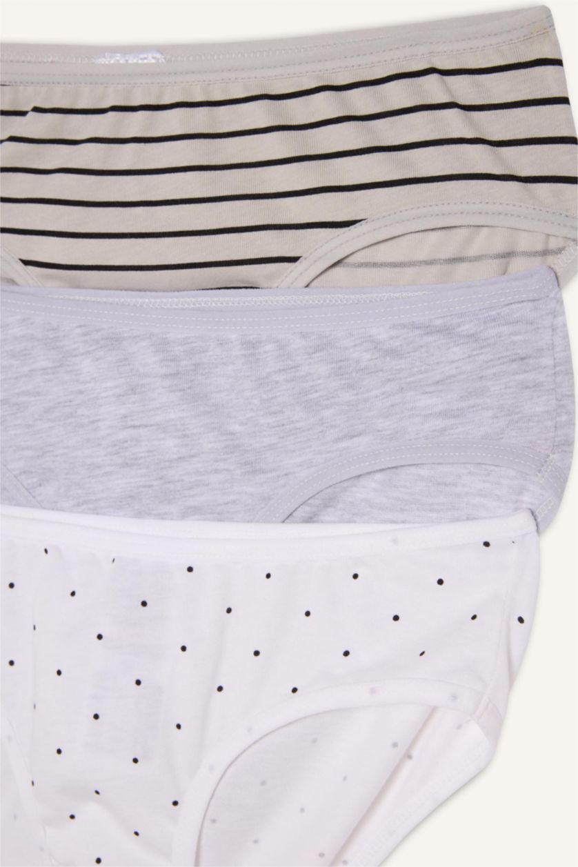 بنات رمادي فاتح كلوت سليب بناتي - 3 قطع