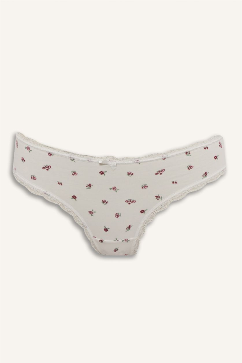 WOMAN Ecru 3 Piece Slip Panties