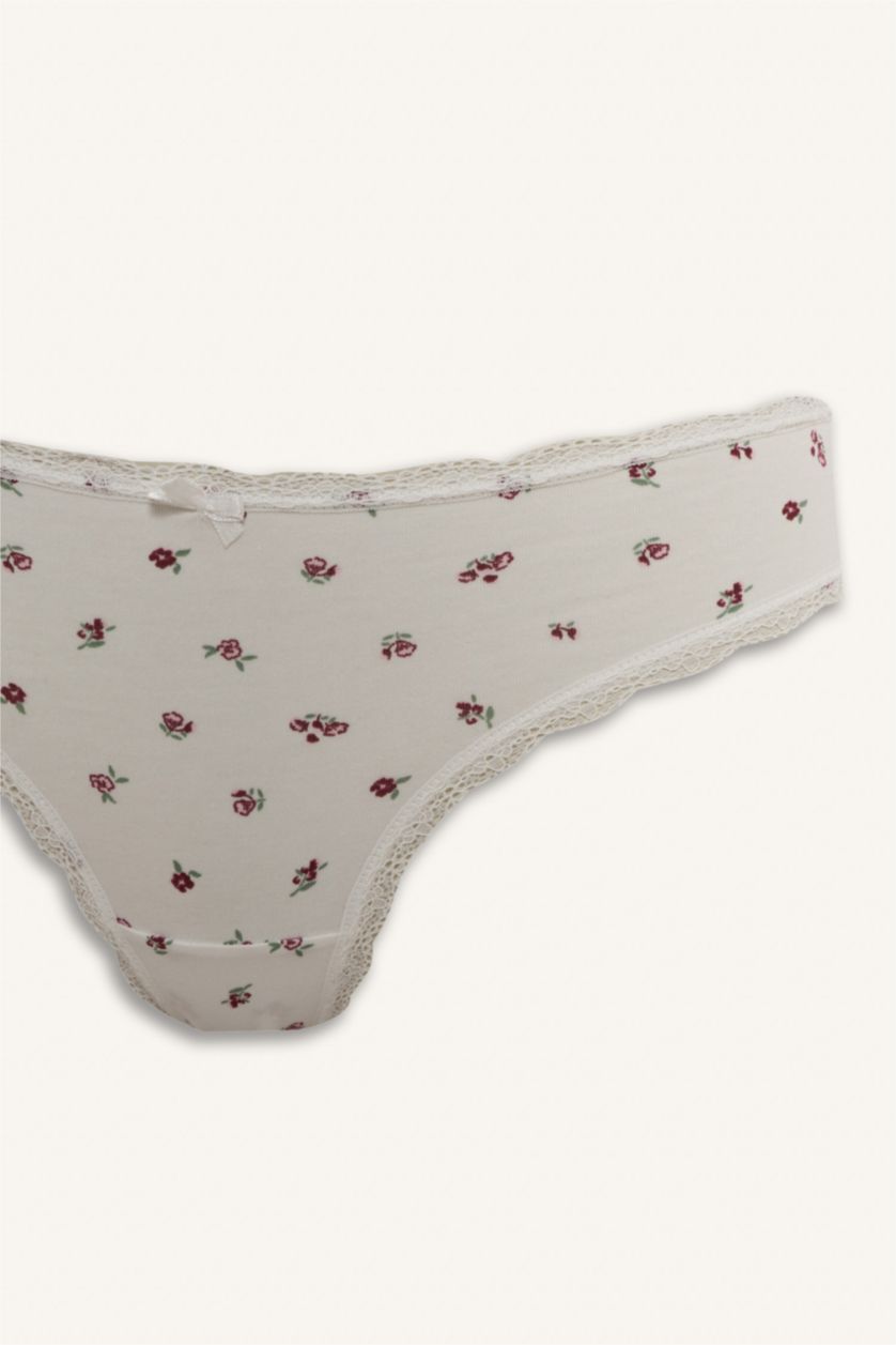 WOMAN Ecru 3 Piece Slip Panties