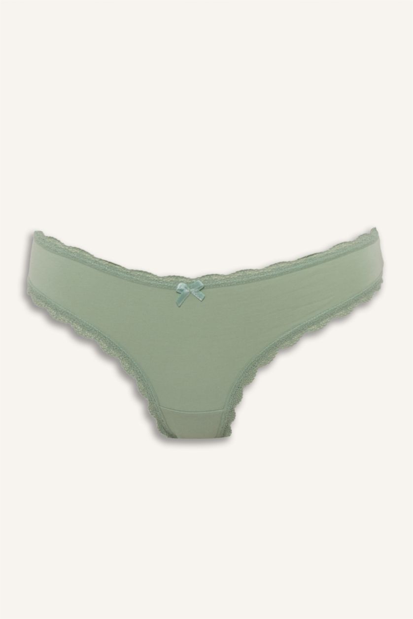 WOMAN Ecru 3 Piece Slip Panties