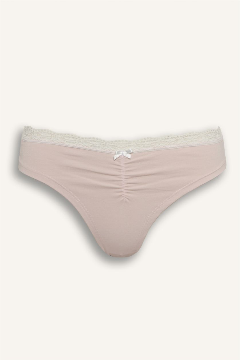 Kadın İndigo Dantel Detaylı 3'lü