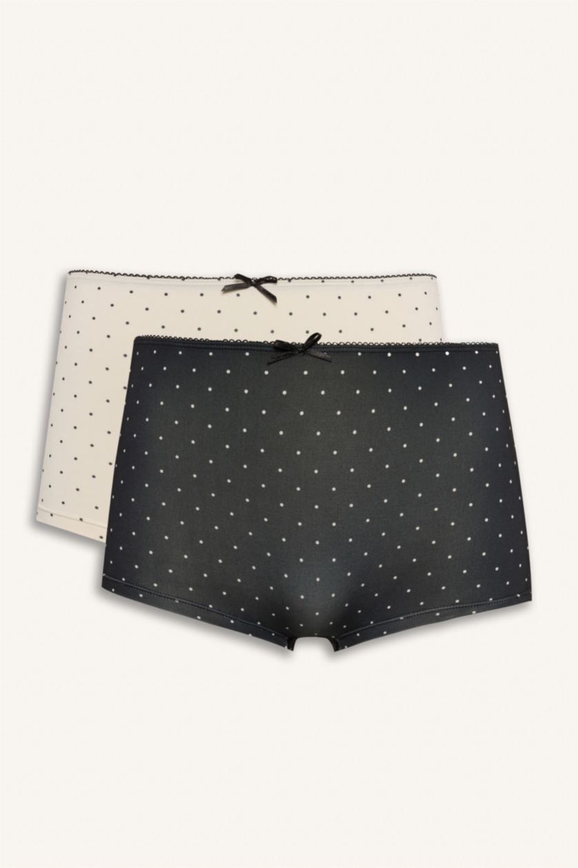 Kadın Siyah Micro 2'li Boxer