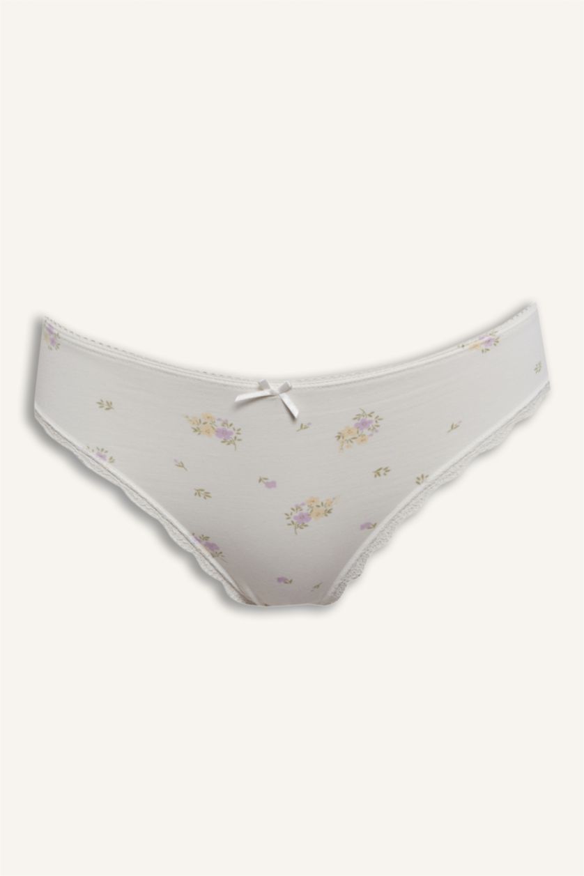 Kadın Ekru 3'lü Slip Külot