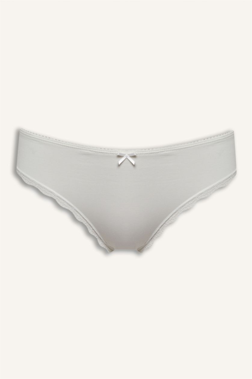 Kadın Ekru 3'lü Slip Külot