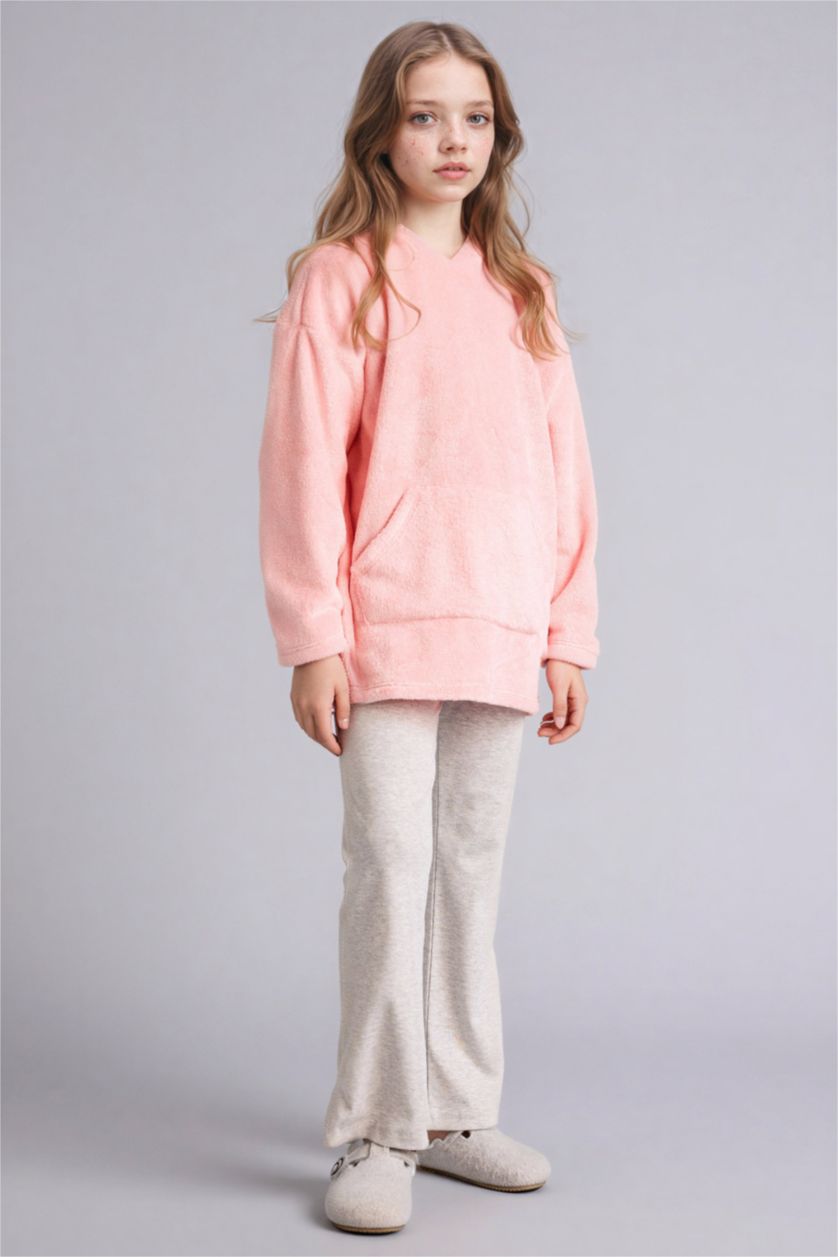 بنات زهري فستان بناتي قطيفة قصة عادية