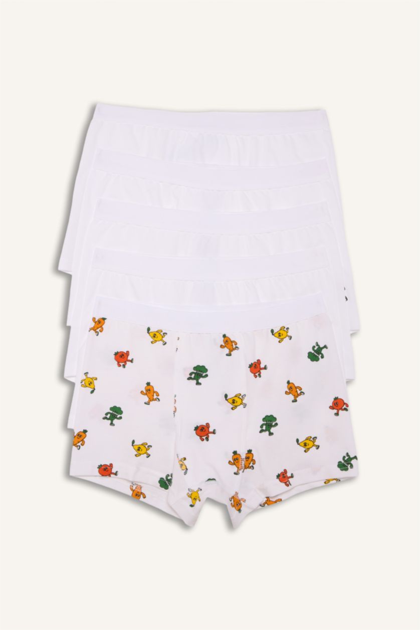 Ұлдар Және Жасөспірімдер ақ Ұлдарға тамақ жоғары 5 Трикотаж боксер