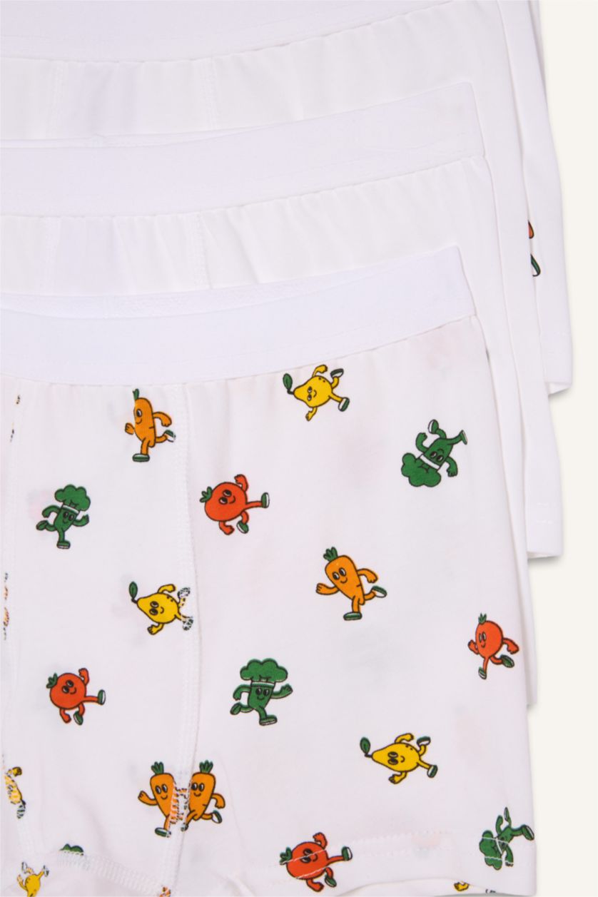 Ұлдар Және Жасөспірімдер ақ Ұлдарға тамақ жоғары 5 Трикотаж боксер