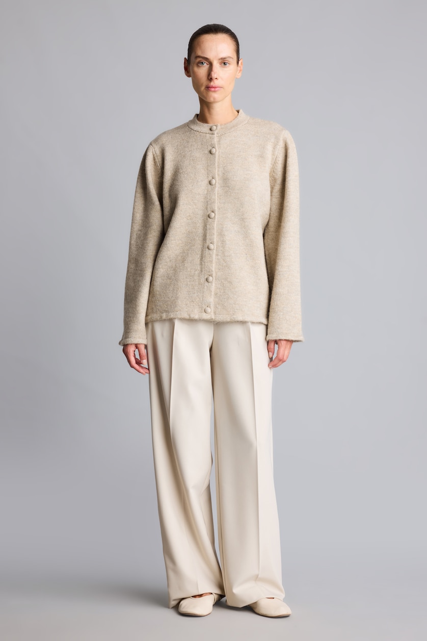 Women Doğal Bej Regular Fit Knitwear Cardigan