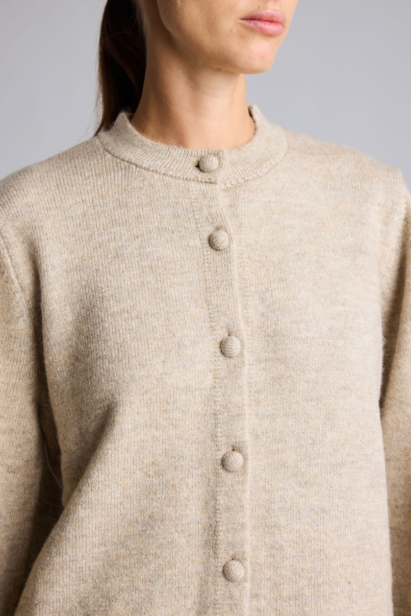 Women Doğal Bej Regular Fit Knitwear Cardigan