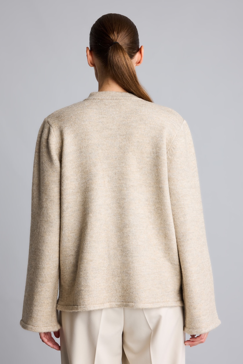 Women Doğal Bej Regular Fit Knitwear Cardigan