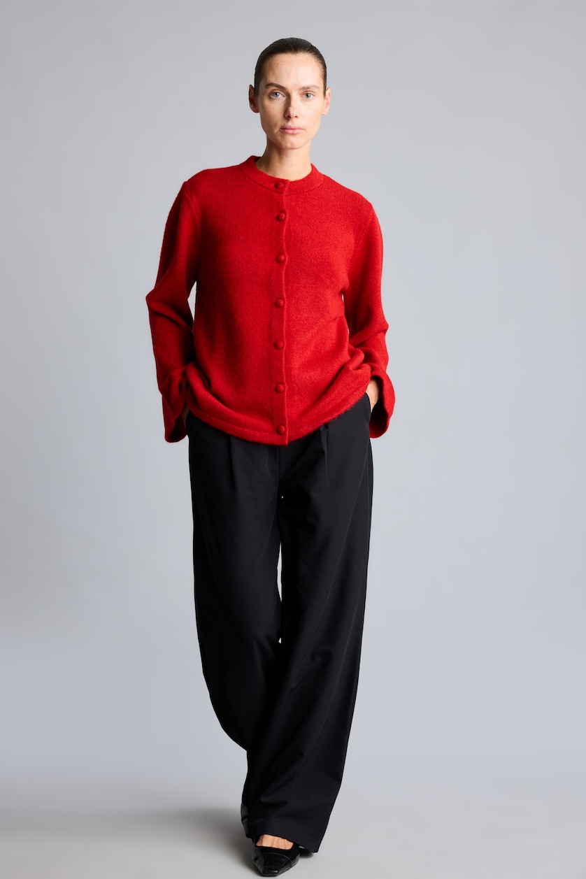 WOMAN Red Regular Fit Knitwear Cardigan