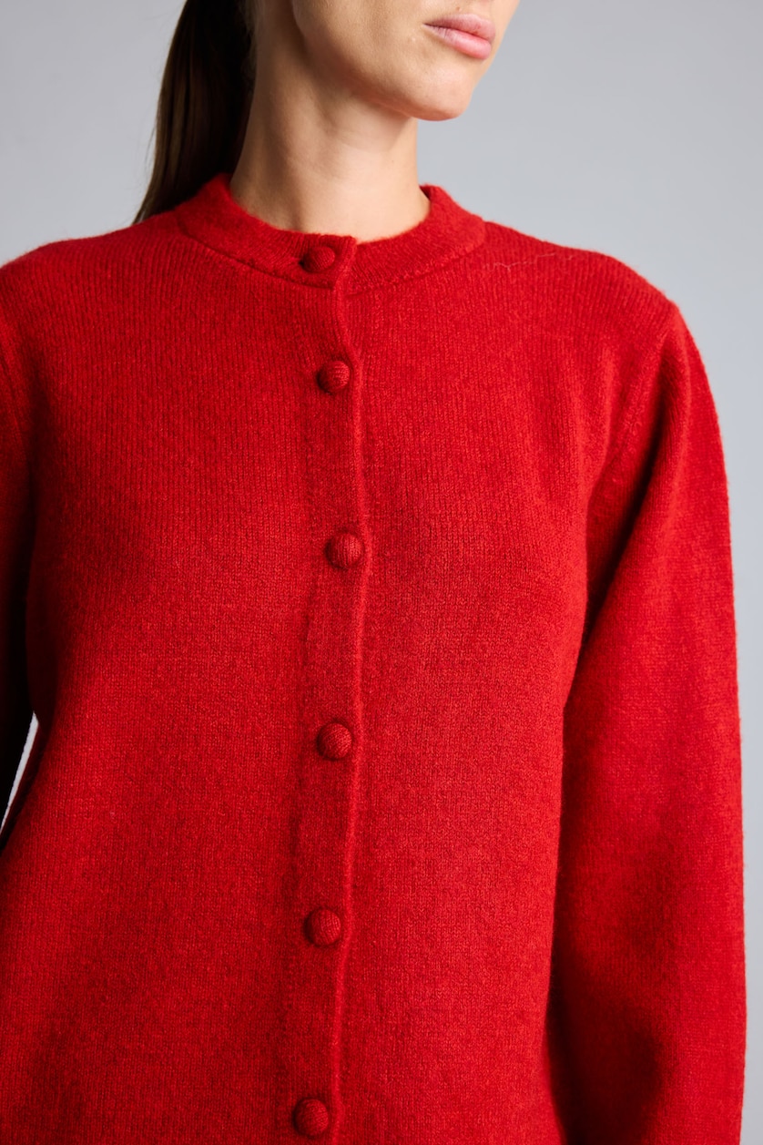 WOMAN Red Regular Fit Knitwear Cardigan