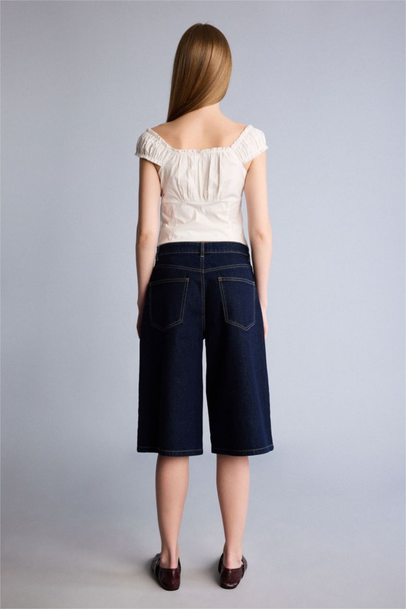 Женщины Черно-синий Denim