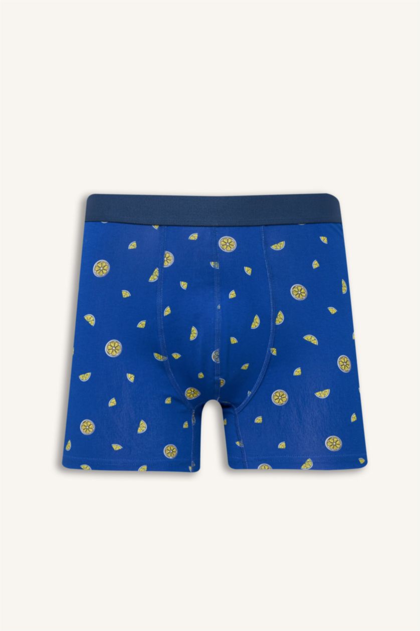 Мужчины Индиго Набор из 3 шт Regular Fit с фруктовым узором