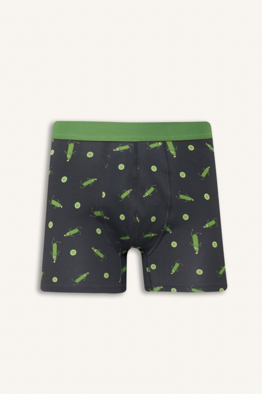 Мужчины Черный Набор из 3 шт Regular Fit с фруктовым узором