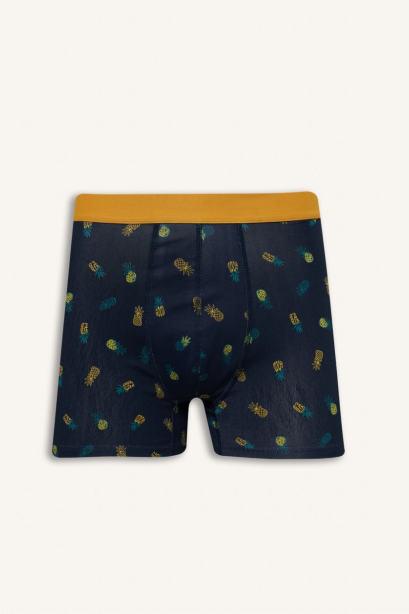 Мужчины Синий Набор боксеров Regular Fit с фруктовым узором 3 шт