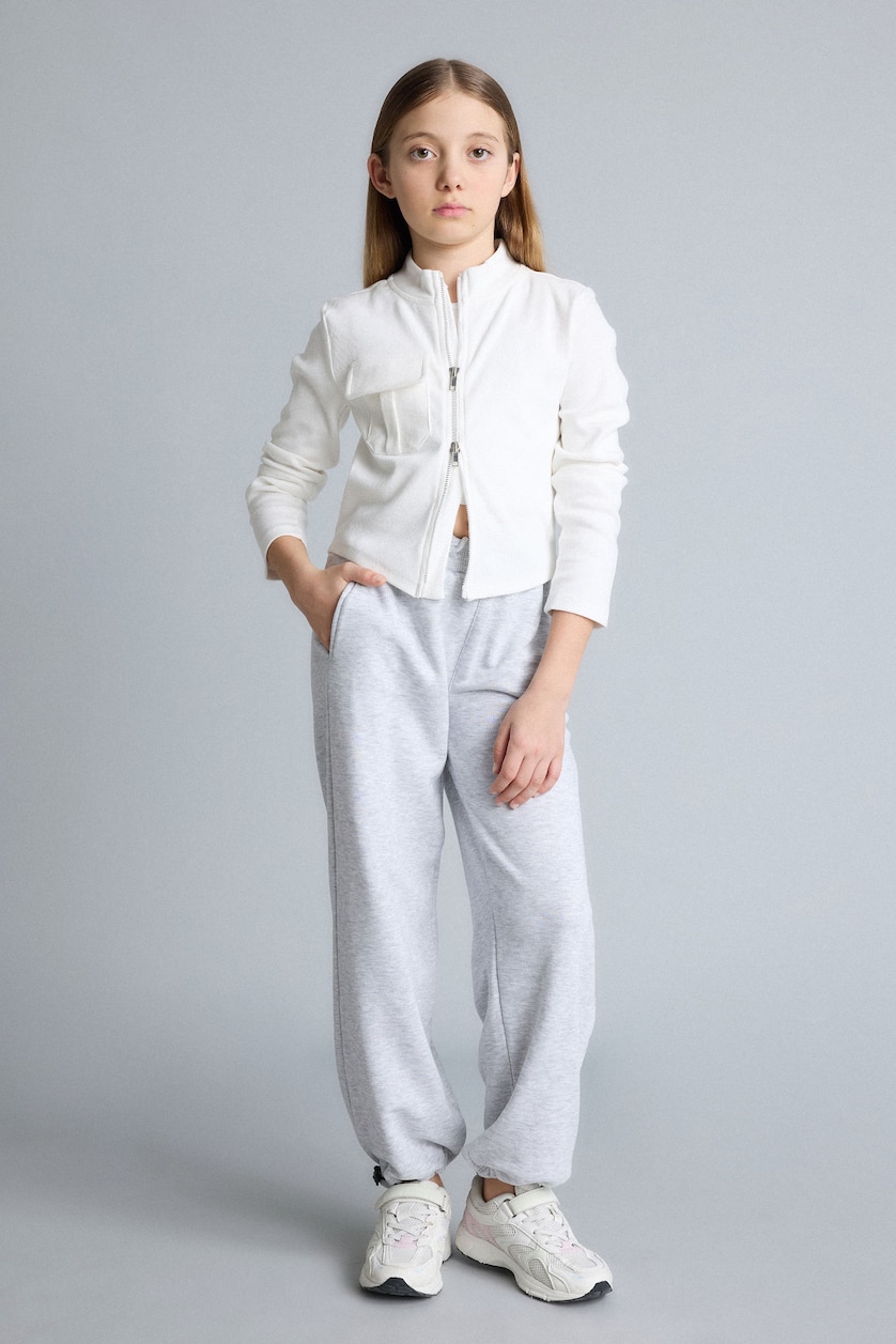 Young Girls - Teen Girls Ecru Slim Fit Tippet Cardigan