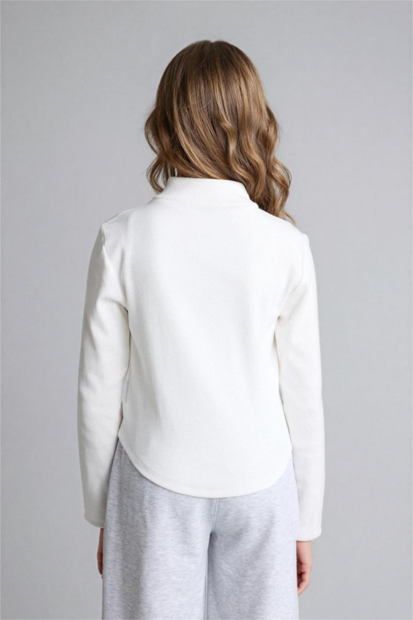 Girls & Teens Ecru جاكيت بناتي بسحاب