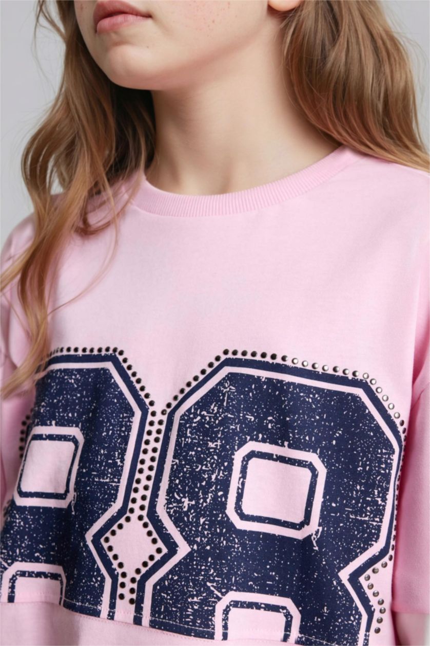 Girls & Teens Pink Regular Fit Long Sleeve T-Shirt