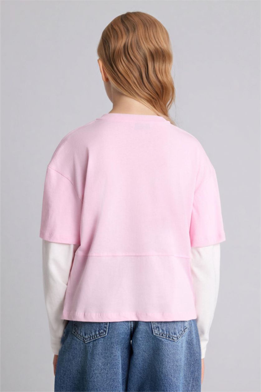 Girls & Teens Pink Regular Fit Long Sleeve T-Shirt