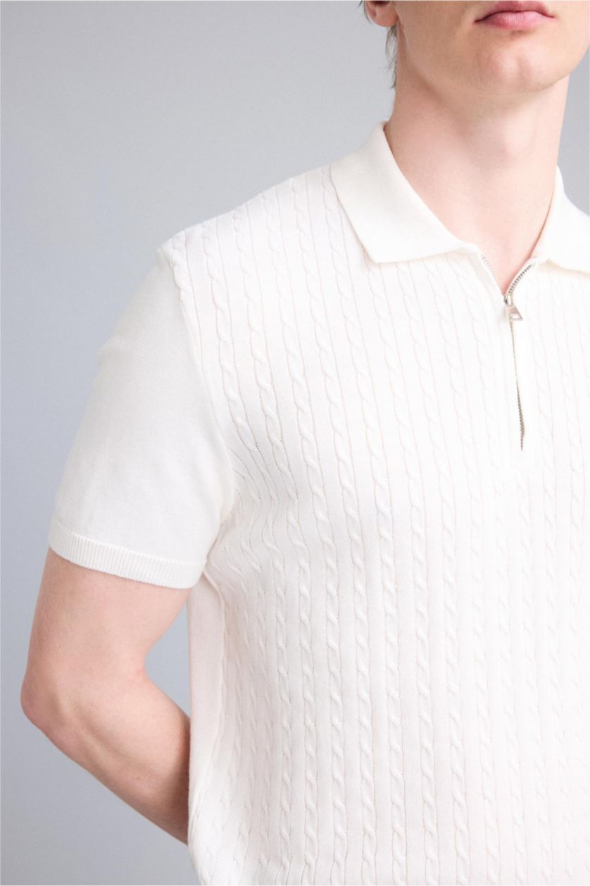 رجالي بيج فاتح Man Short Sleeve Polo T-Shirt