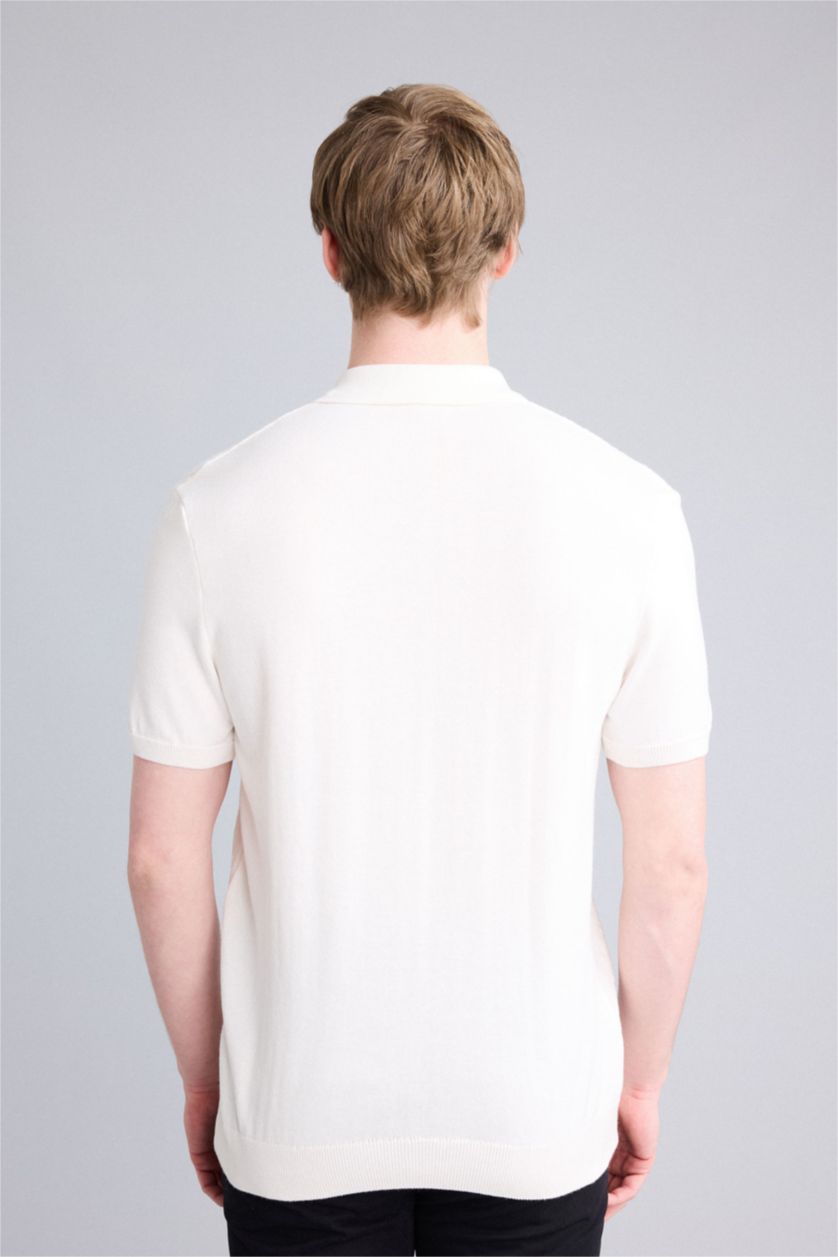 رجالي بيج فاتح Man Short Sleeve Polo T-Shirt