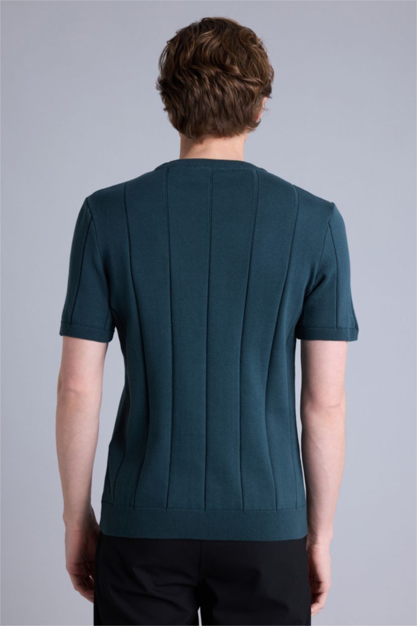 MAN Dark Green Standard Fit Short Sleeve Polo T-Shirt