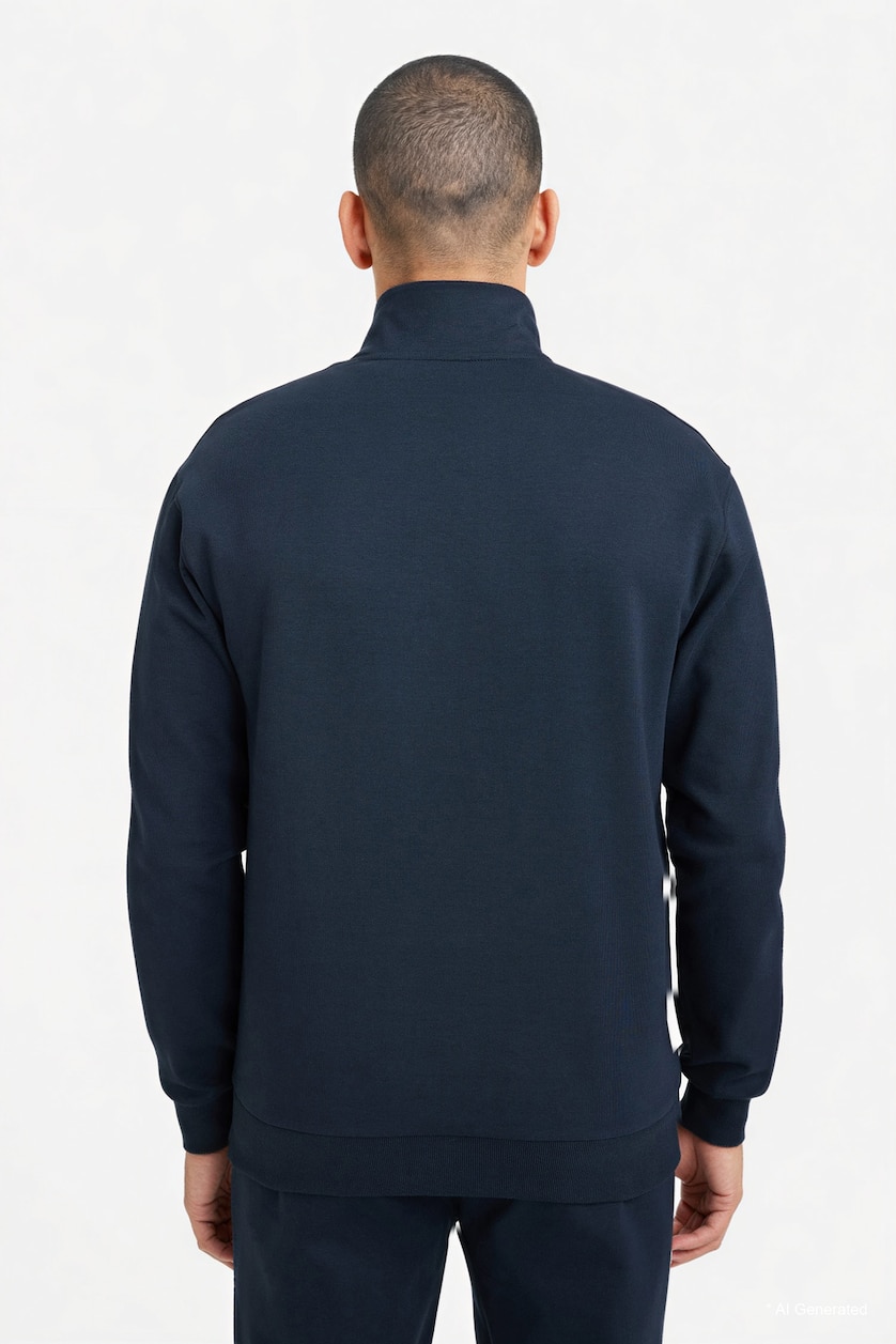 Erkek Lacivert Standart Fıt Sweatshirt