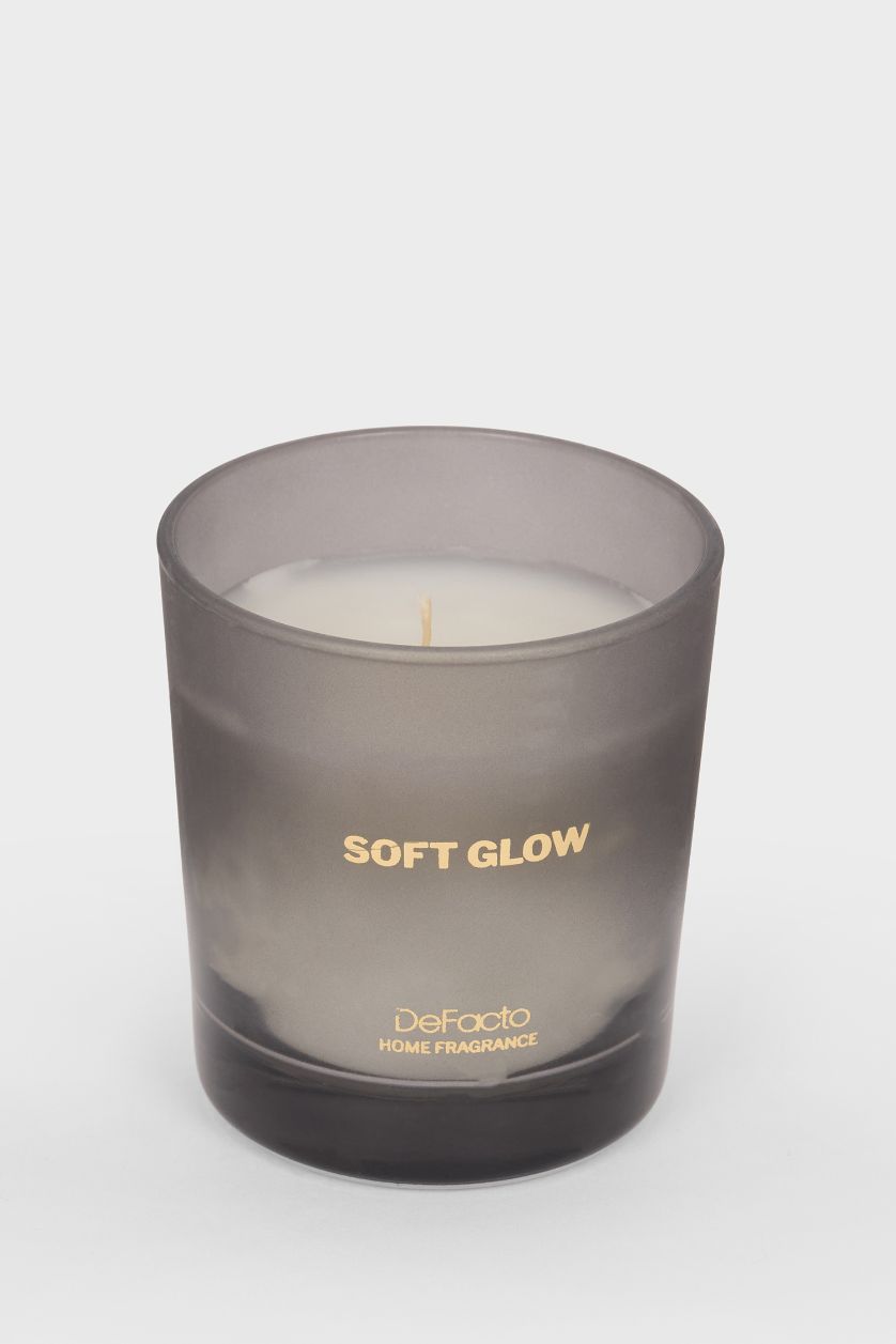 Kadın Açık Gri Yılbaşı Temalı Unisex Soft Glow Mum