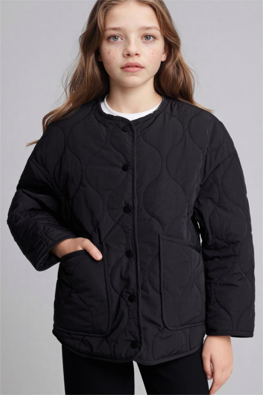 بنات أسود جاكيت بناتي