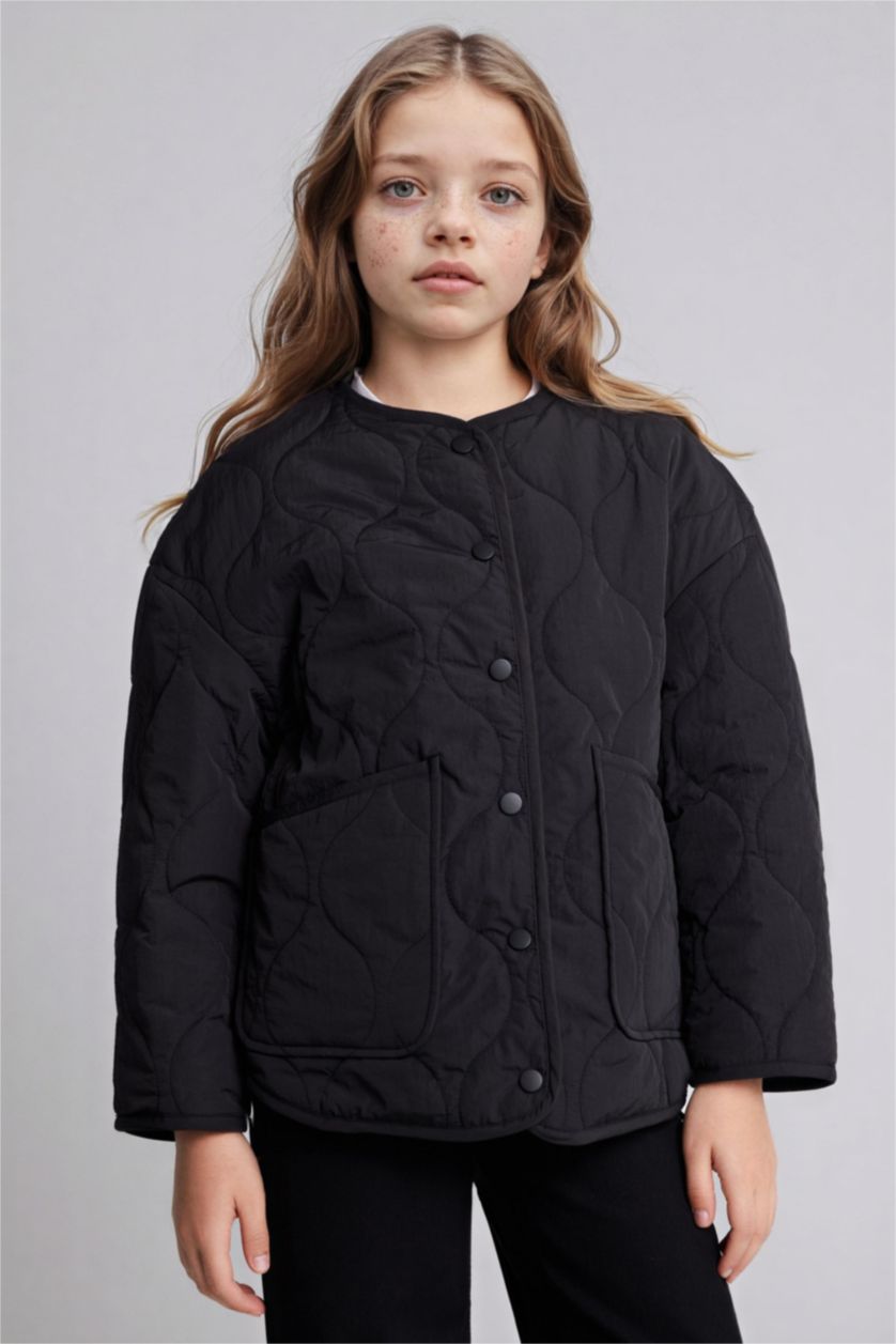 بنات أسود جاكيت بناتي