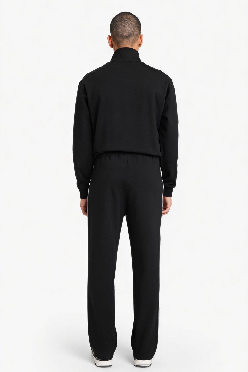 Erkek Siyah Standart Fıt Jogger Eşofman Altı