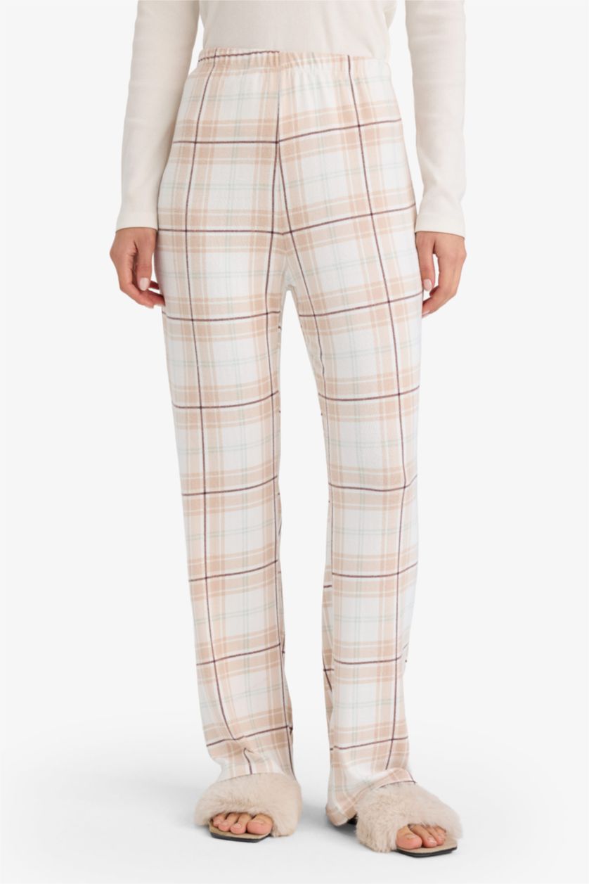 نساء اوف وايت بنطلون بجامة كاروهات قصة عادية