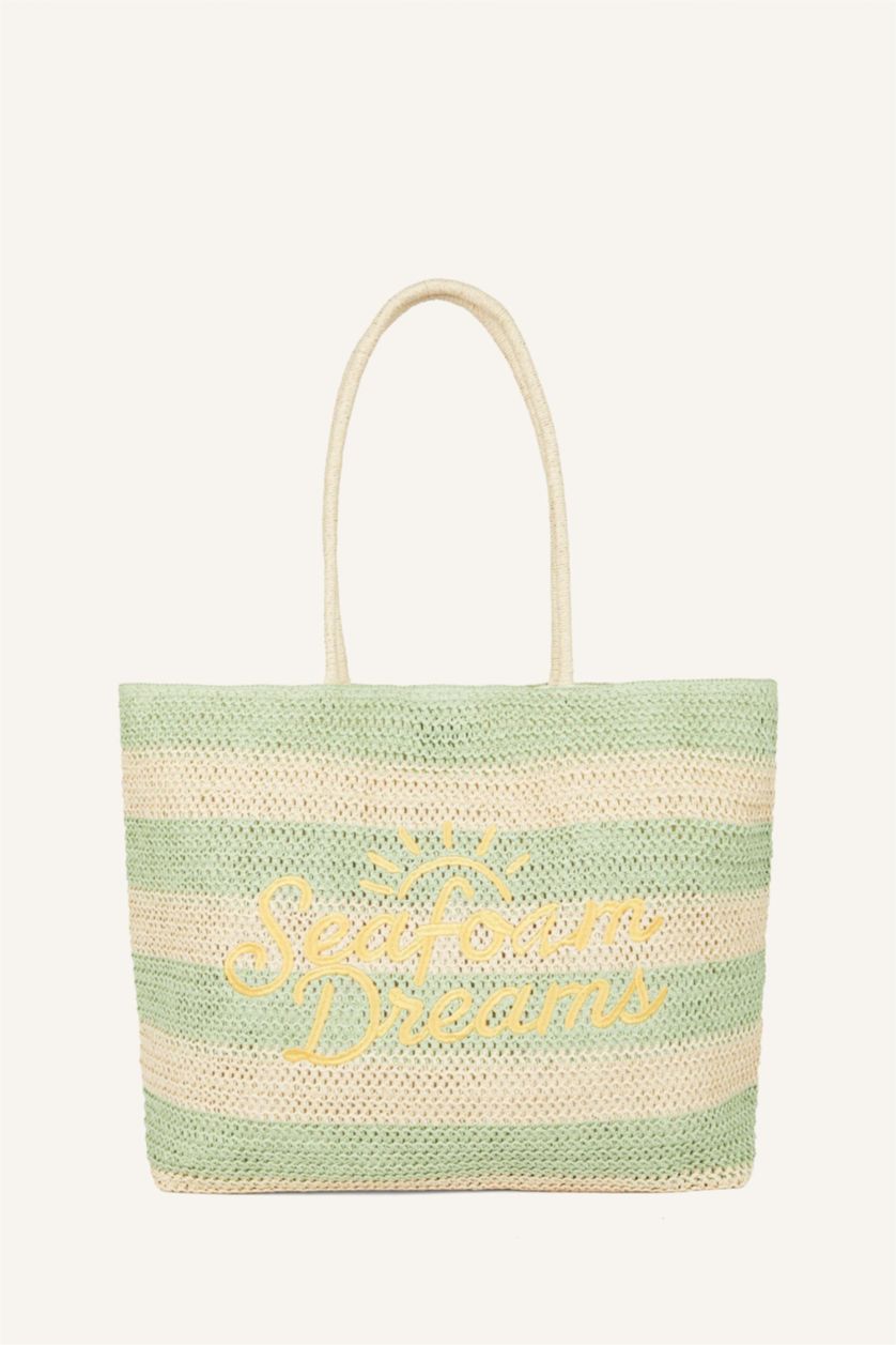 Woman Green Embroidered