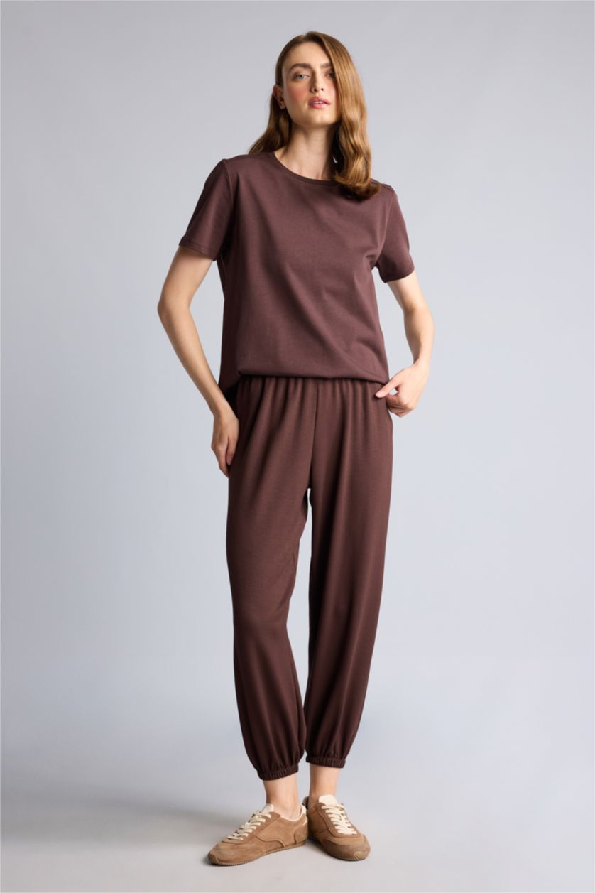 Women Brown Balloon Fit Trousers
