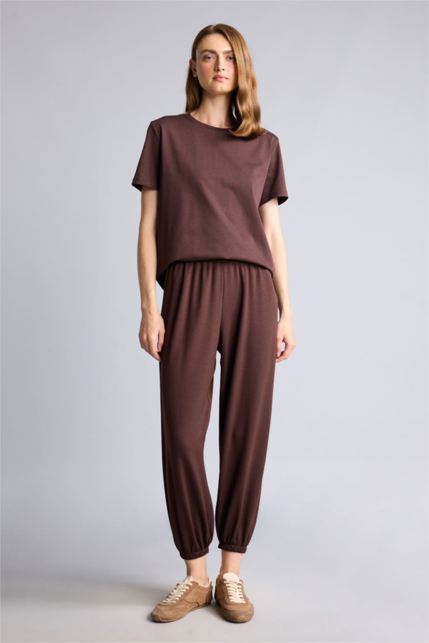 Women Brown Balloon Fit Trousers