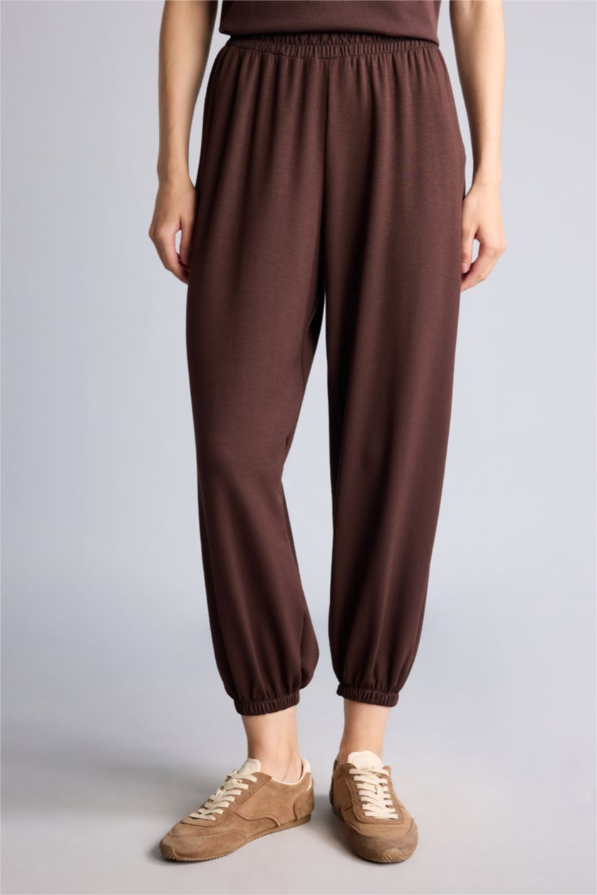 Women Brown Balloon Fit Trousers