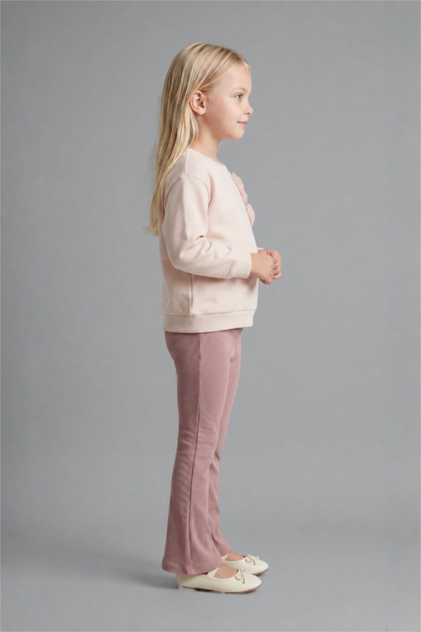 BÉBÉ FILLE Rose Clair Ensemble Sweat à fleurs et Legging évasé pour bébé fille