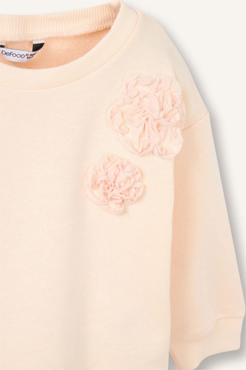 BÉBÉ FILLE Rose Clair Ensemble Sweat à fleurs et Legging évasé pour bébé fille