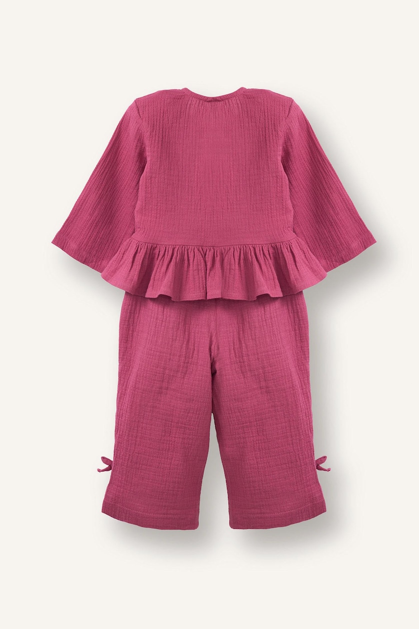 طفلة صغيرة وردي Baby Girl Muslin 2 Piece Set