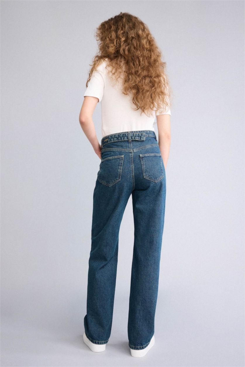 WOMAN Blue 90's Wide Leg High Waist Long Jeans
