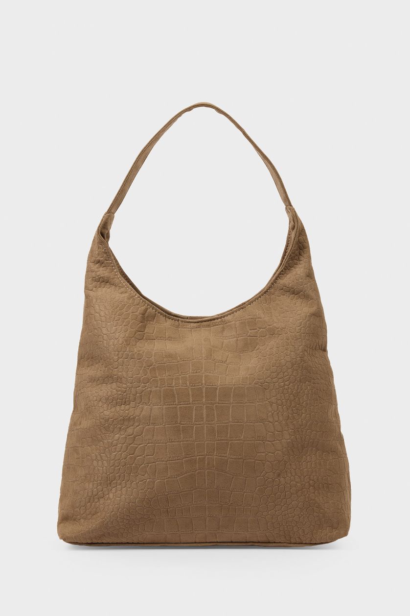 Kadın Vizon Kadın Süet Omuz Çantası